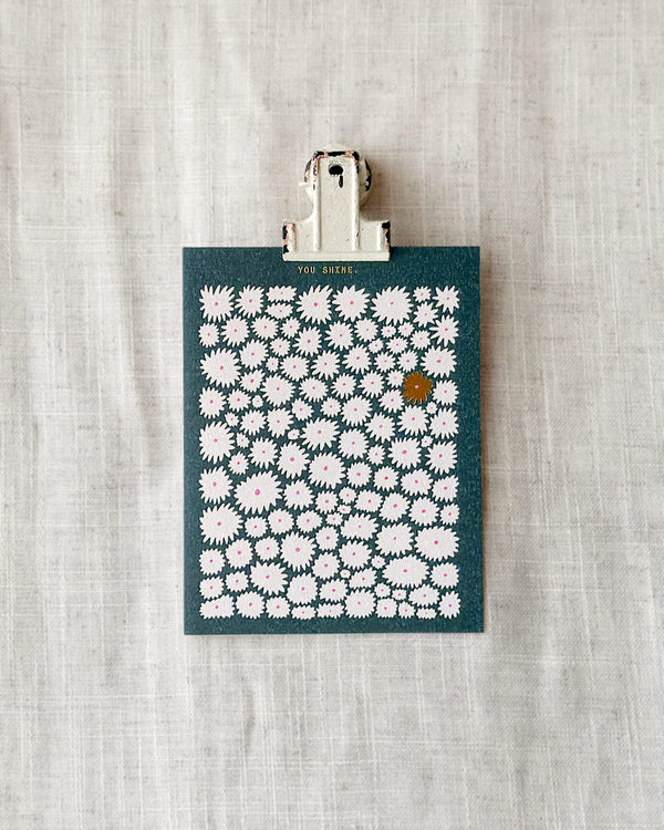 Green Daisies Card